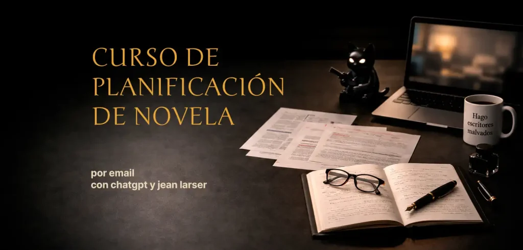banner curso de planificacion de novela con jean larser