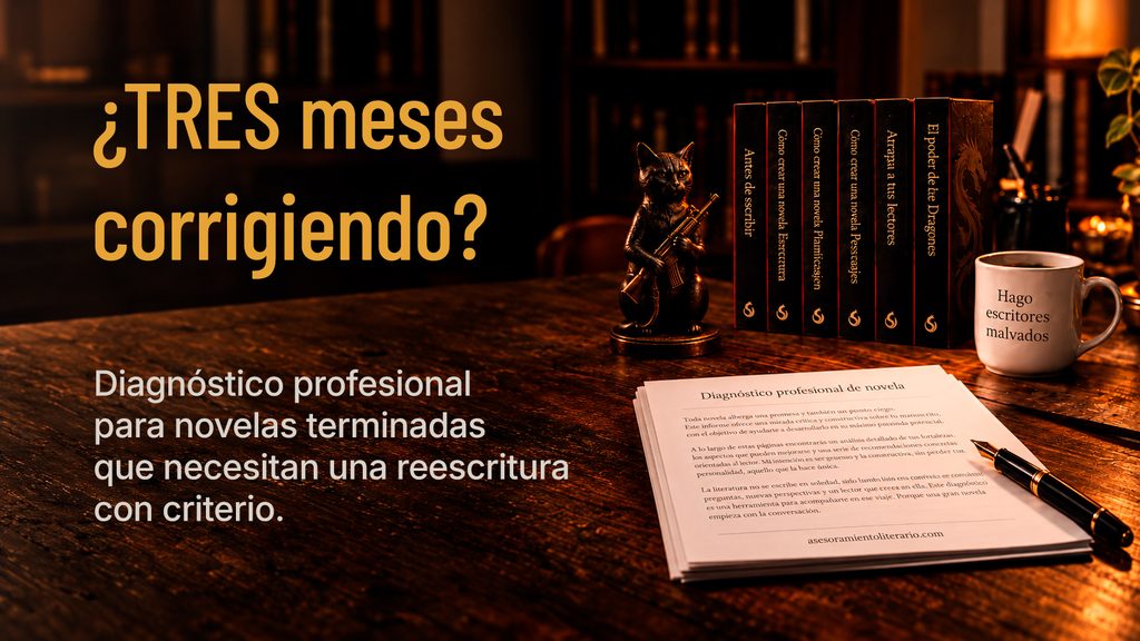 Diagnóstico profesional de novela. Informe Literario.